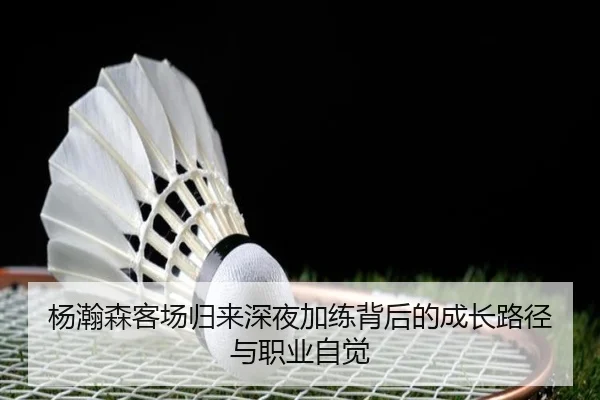 杨瀚森客场归来深夜加练背后的成长路径与职业自觉